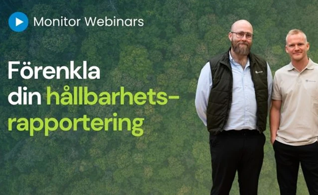 Förenkla hållbarhetsrapporteringen med Monitor ERP