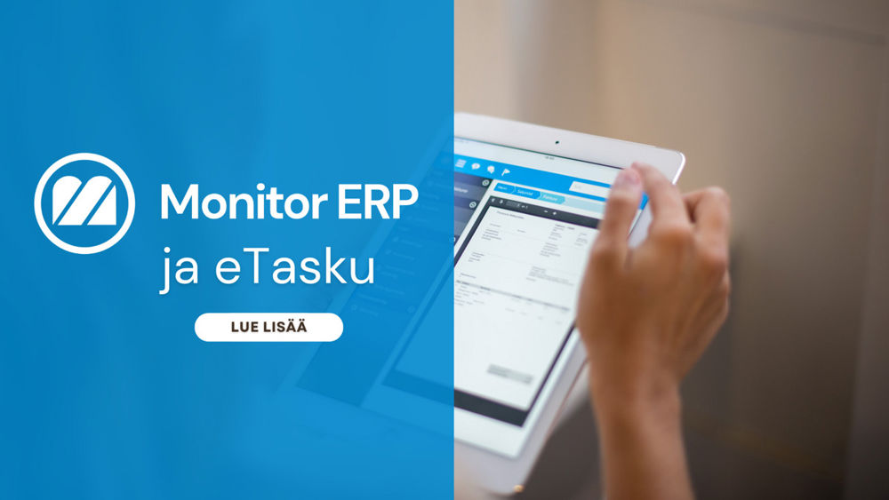 eTasku ja Monitor ERP-järjestelmä
